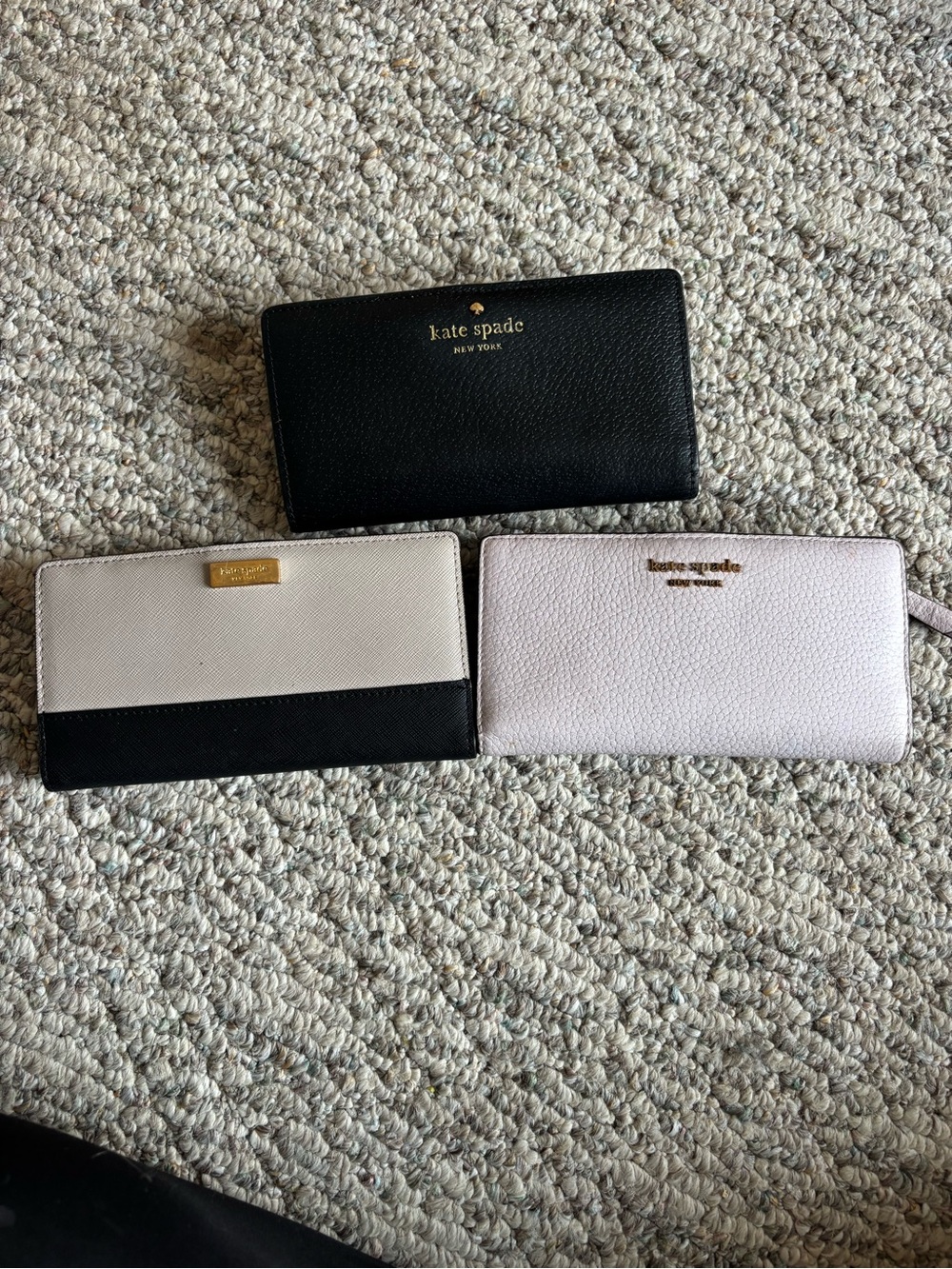 3 Kate spade New York Black Leather Wallet